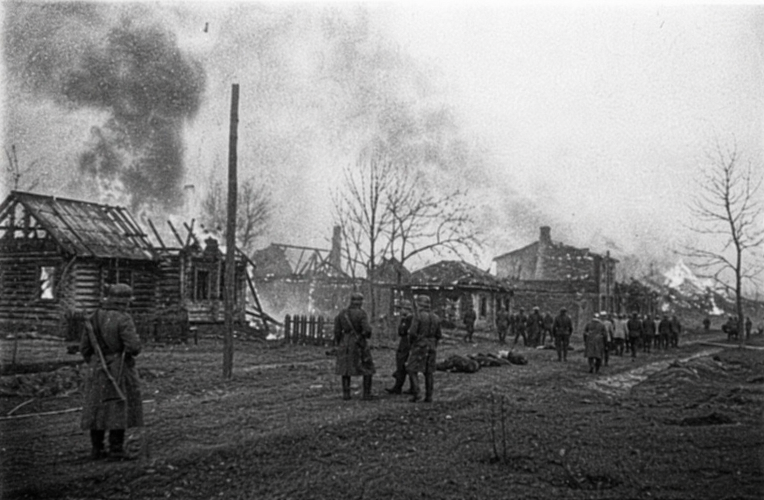 Rositsa before 1943 — village and church